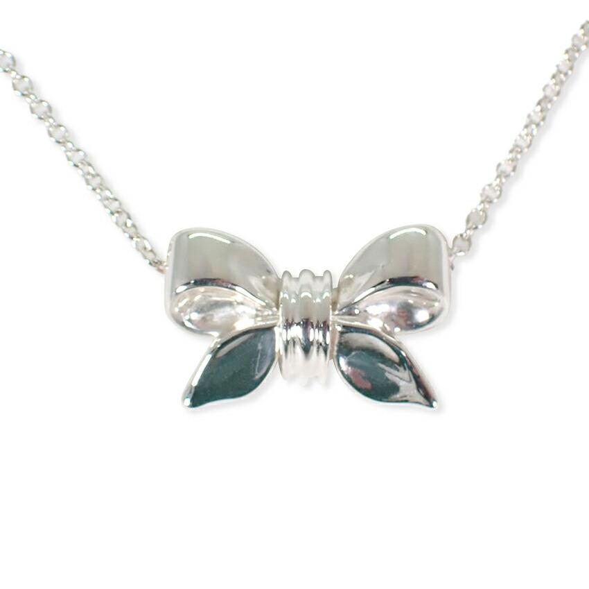 

[Used] TIFFANY 925 Ribbon Necklace/Pendant/j21-3