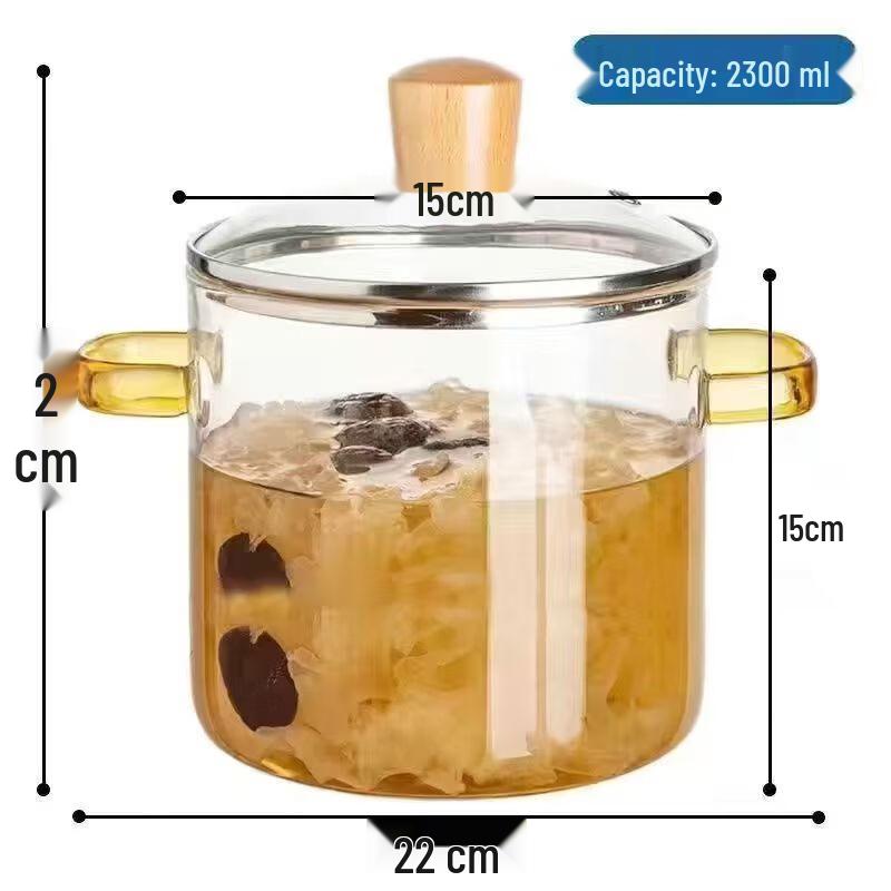 Oală din sticlă borosilicată ZMR cu capac