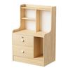 Bedside Table, Bedroom Nightstand, End Table with 2 Drawers and Opening Storage Shelves, Couch Table Wooden Bedside Table for Living Room
