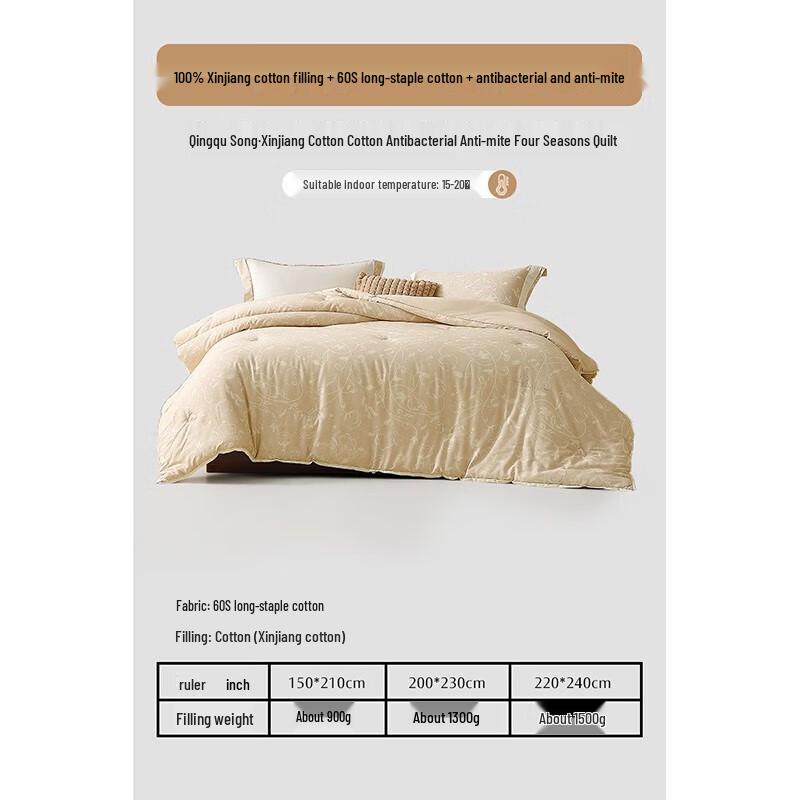 

MERCURY Xinjiang Cotton Anti-Bacterial All-Season Quilt