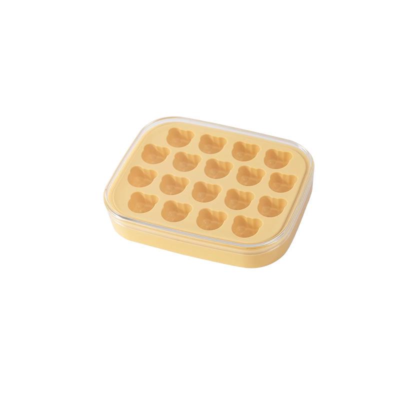 Ice Cube Tray with Lid: Food-Grade Press-Type Mold for Home Ice Making and Storage