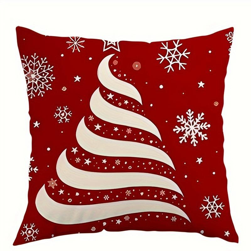 Christmas decoration pillow cover snowflake pattern printing living room sofa cushion cover room home party decoration 40x40cm 544₽