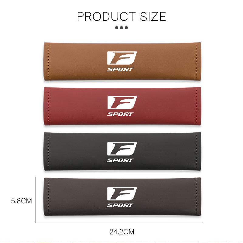 Car Seat Belt Cover Leather Shoulder Protection Cover For Lexus F SPORT ES RX NX LS UX LM LX GX LC RZ IS CT GS RC HS SC TX LBX