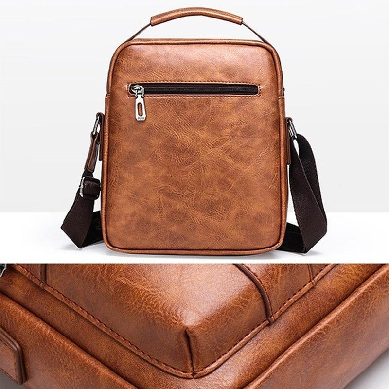 WUSHIYU Mens Messenger Bag Mens Briefcase Handbag Multi-Purpose Shoulder Messenger Bag Retro Bag Cross-Section Mens Bags Suitable for Business Casual Satchel Shoulder Bag WUSHIYU Mens Messenger Bag Mens Briefcase Handbag Multi-Purpose Shoulder Messenger Bag Retro Bag Cross-Section Mens Bags Suitable for Business Casual Satchel Shoulder Bag