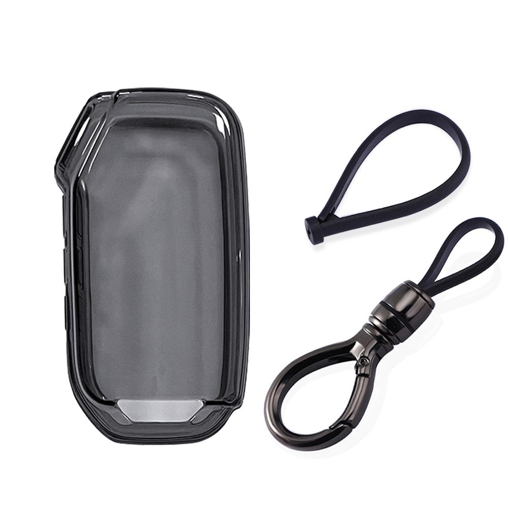 For Kia K5 Proceed Ceed Niro Sportage Xceed Seltos - Transparent Tpu Flip Folding Remote Key Case Keychain Car Key Cover