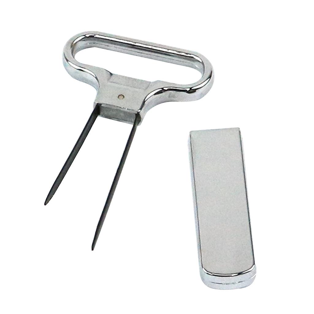 Portable Wine Bottle Opener Corks Waiters Corkscrew Out Tool Two Prongs Wine Bottle Opener Corkscrew Remover