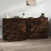 Maison Exclusive - Buffets 2 pcs chêne fumé bois d'ingénierie
