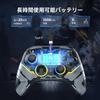 EasySMX X15 PC Controller Enhanced Wireless Bluetooth Controller with Hole Hole and RGB Lighting No Stick No Dead Zones Works with Windows and Switch