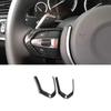 For BMW X5 X6 F15 2014-2018 ABS Carbon Fiber Steering Wheel Button Frame Trim