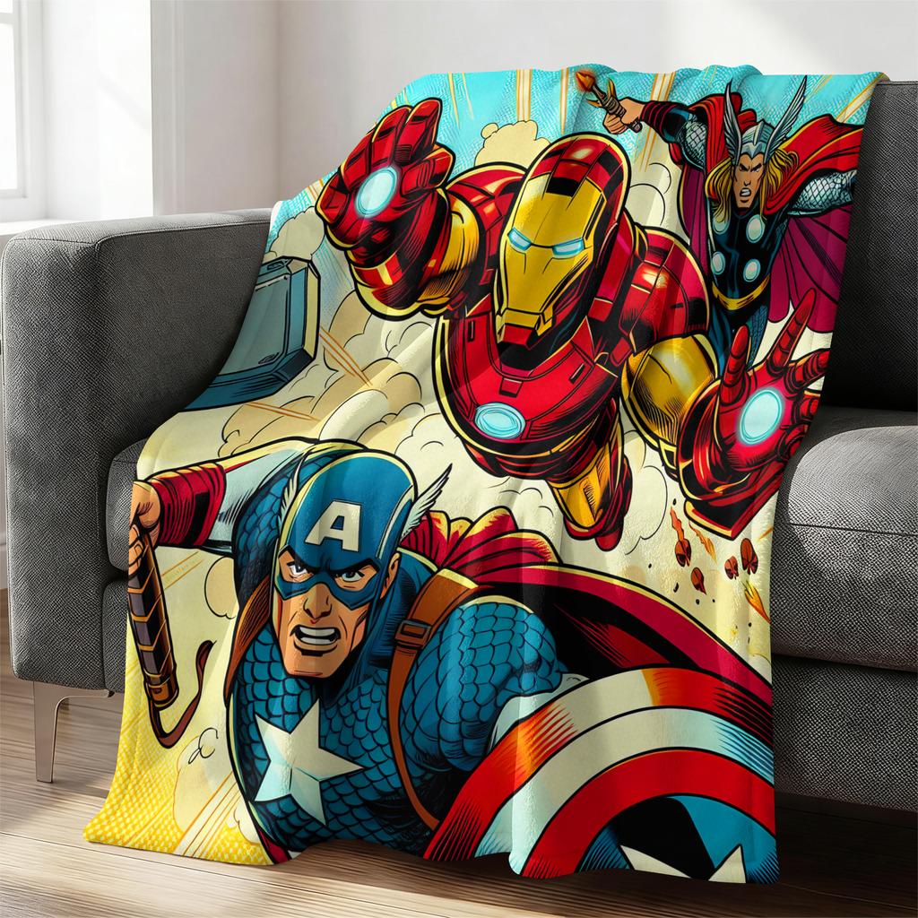 Marvel The Incredible Hulk City Explosion Flannel Throw Blanket Gift For Marvel Fan Boy Summer Nap Throw Sofa Bed Travel Blanket