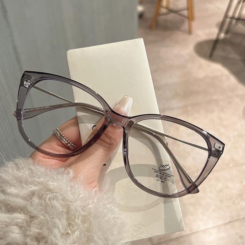 Cat Eye Shape Glasses Frame Men  Material Anti Blue Light Glasses Women Fashion Stylish Glasses For Women Frames