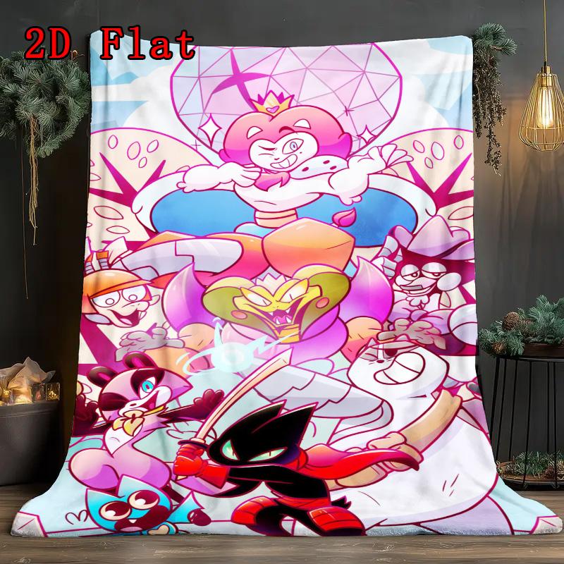 Cartoon Character Theme 2D Flat Pattern Flannel Blanket High Quality All Seasons Warmth and Comfort Perfect for Christmas Gifts.PMT0914393