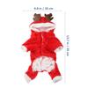 Cute Elk Puppy Clothes Christmas Dog Hoodie Warmth Coat Pet Outfit Autumn Windproof Christmas Dog Outfit Puppy Warmth Clothes