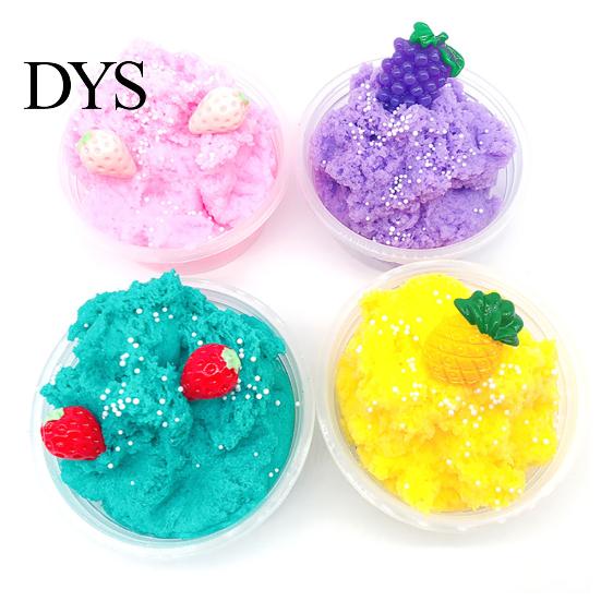 60 мл Fruit Kids Slime Toy Пластилін для зняття стресу, ароматизований пухнастий мул, глина, подарунок