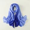 Summer New Arrival Fashion Chiffon Scarves Gradient Colors Georgette Female Silk Scarves 90*180Cm Long Gauze Chiffon Scarf