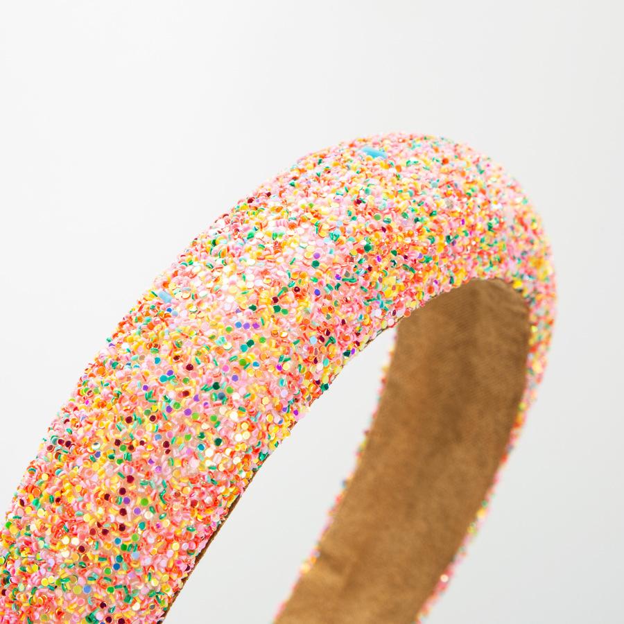 Frauen Haarnadel Kreative Personalisierte Helle Film Stirnband Vielseitig Bunte Mädchen Waschen Drücken Haar Kopfbedeckungen