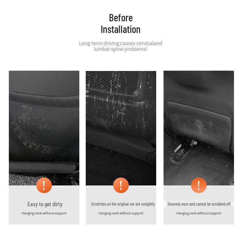 Rear Seat Anti-Kick Mats for BYD Models: Seal 06, Sea Lion 07, Han, Tang, Seagull, Yuan UP, Yuan Plus, Qin L