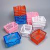 10Pcs Mini Shopping Baskets Pretend Play Toys Simulation Shopping Basket Plastic Miniature Decor Dollhouse Accessories