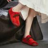 Johnature Vintage Rindsleder Vielseitige Loafer mit weicher Sohle Leichte flache Schuhe für Pendlerinnen