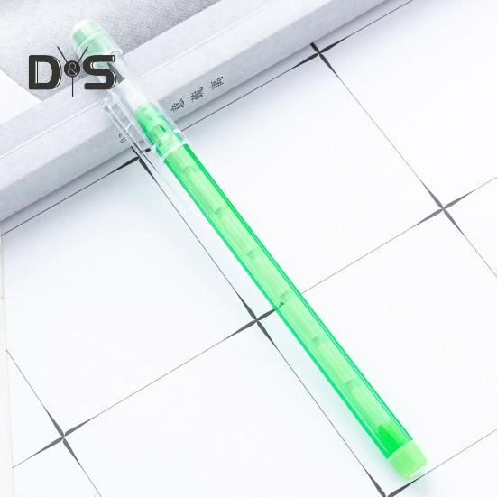 10 Pcs Translucent Pencil Non-Sharpening Stackable Pencils Multipoint Pop Up Plastic Pencil with Erasers for School Office Drawing