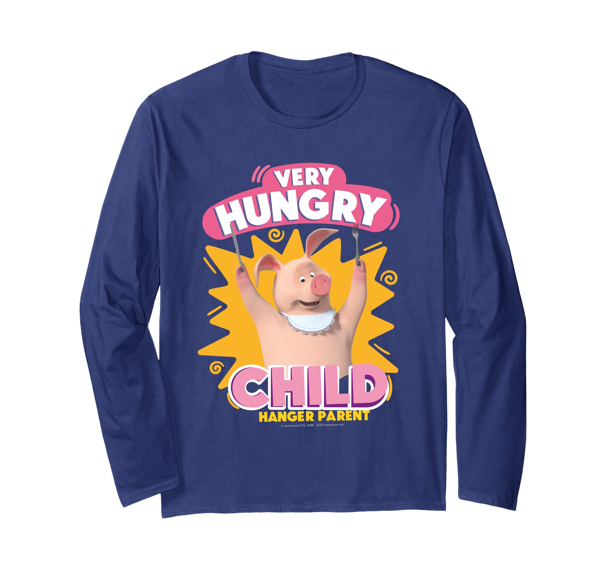 Hungry Child Friends. Long-Sleeve T-Shirt синий