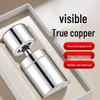 Universal Rotatable Splash-Proof Kitchen Faucet Extender & Aerator Adapter