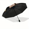 1pc Butterfly Night Sky Automatic Open/Close Umbrella, Portable Folding Umbrella for Everyday Use Yy250826085