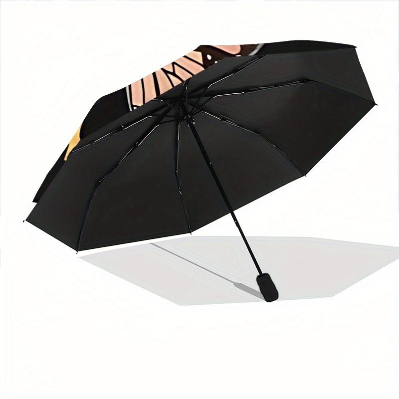 1pc Butterfly Night Sky Automatic Open/Close Umbrella, Portable Folding Umbrella for Everyday Use Yy250826085