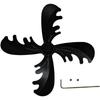 Compatible 4 Blade Aluminum Alloy Fireplace Fan Designed for Heat Powered Air Circulation to Distribute Warm Air Evenly