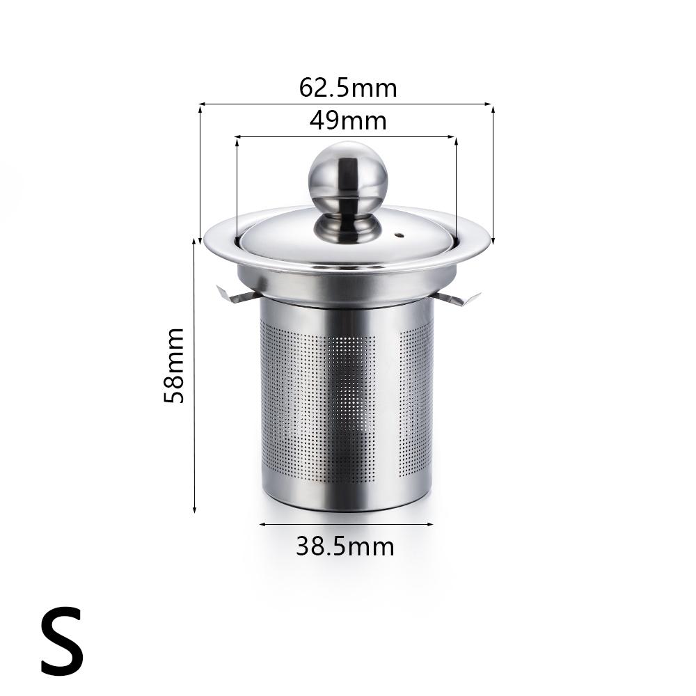 Reusable Stainless Steel Tea Strainer Mesh Infuser Basket Loose Tea Leaf Infusers Herb Filter for Mug Teapot Teaware S/M/L