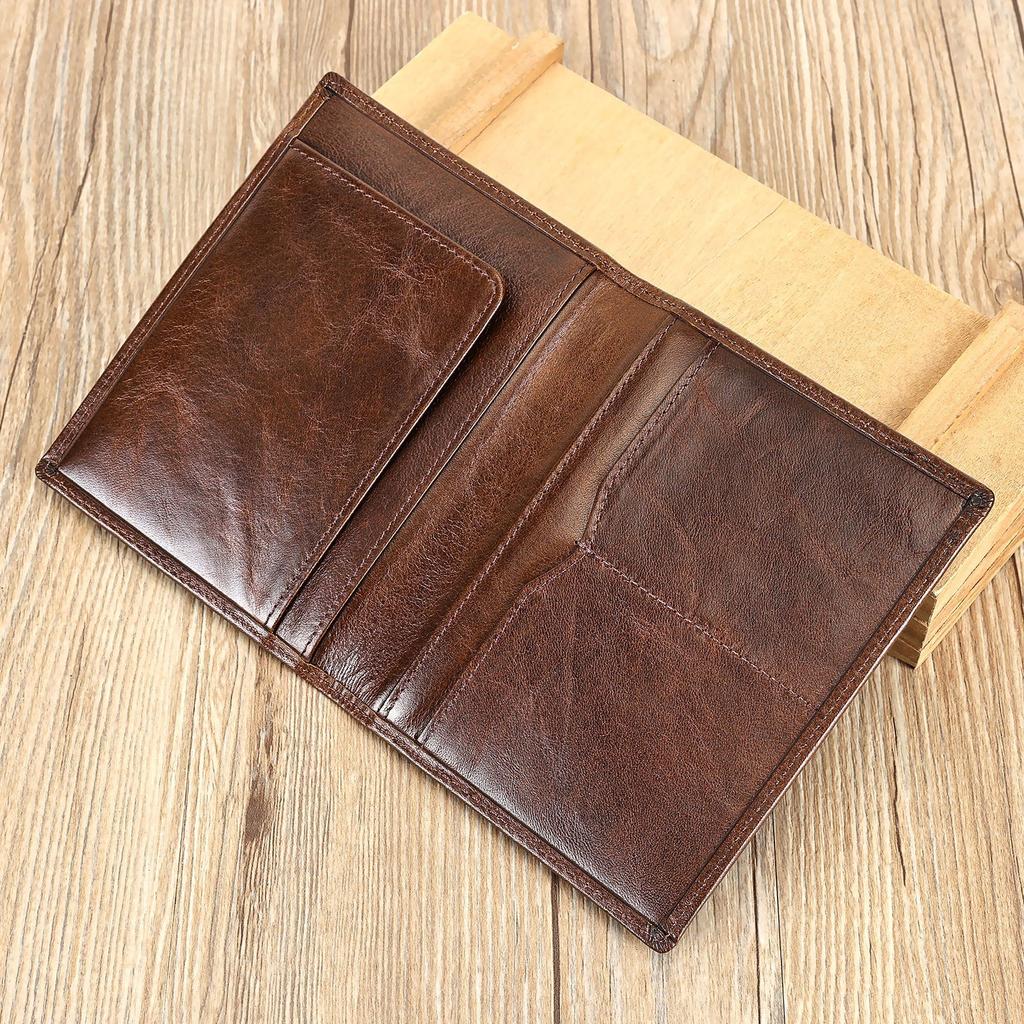 Genuine Leather Men's Wallet, Simple and Classic Cowhide Wallet, High-end Bag, Coin Purse