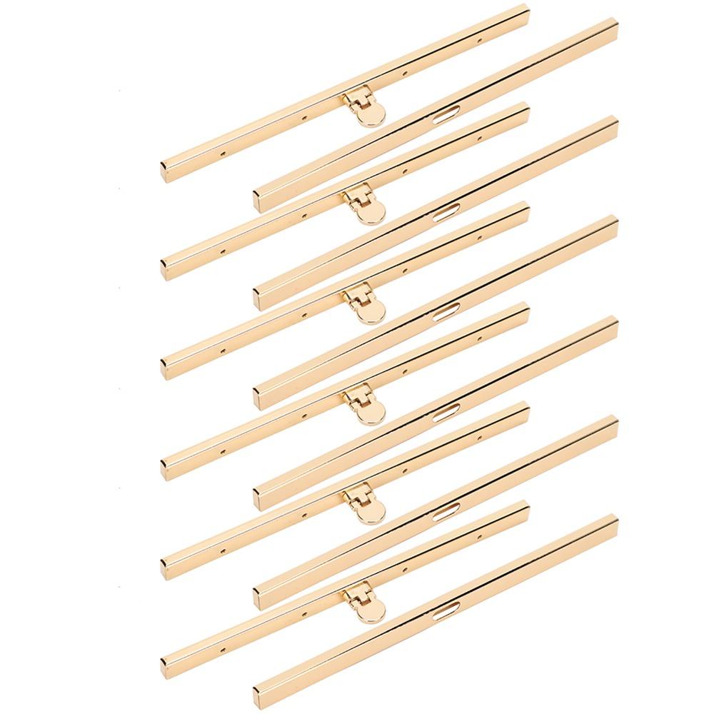 6pcs Golden Purse Frame Hinges 19cm/7.5in Bag Hardware Accessories For Briefcase Making