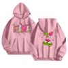 Women's Fashionable Casual Long-Sleeved Hooded Printed Sweatshirt