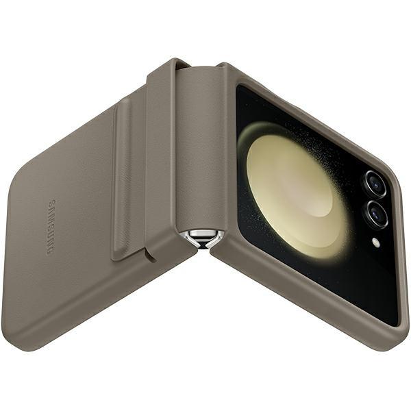 Etui Samsung Ef-Vf731Paegww Z Flip5F731 Etoupe Klappe Öko-Lederhülle