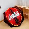 1PC Coca-cola American Flag Automatic Umbrella - Suitable Travel Outdoor Portable Umbrella Birthday Gift Daily Essentials