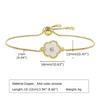 Statement Stainless Steel Chain Bracelet for Women, Vintage 18k Gold Plated Elegant Jewerlry