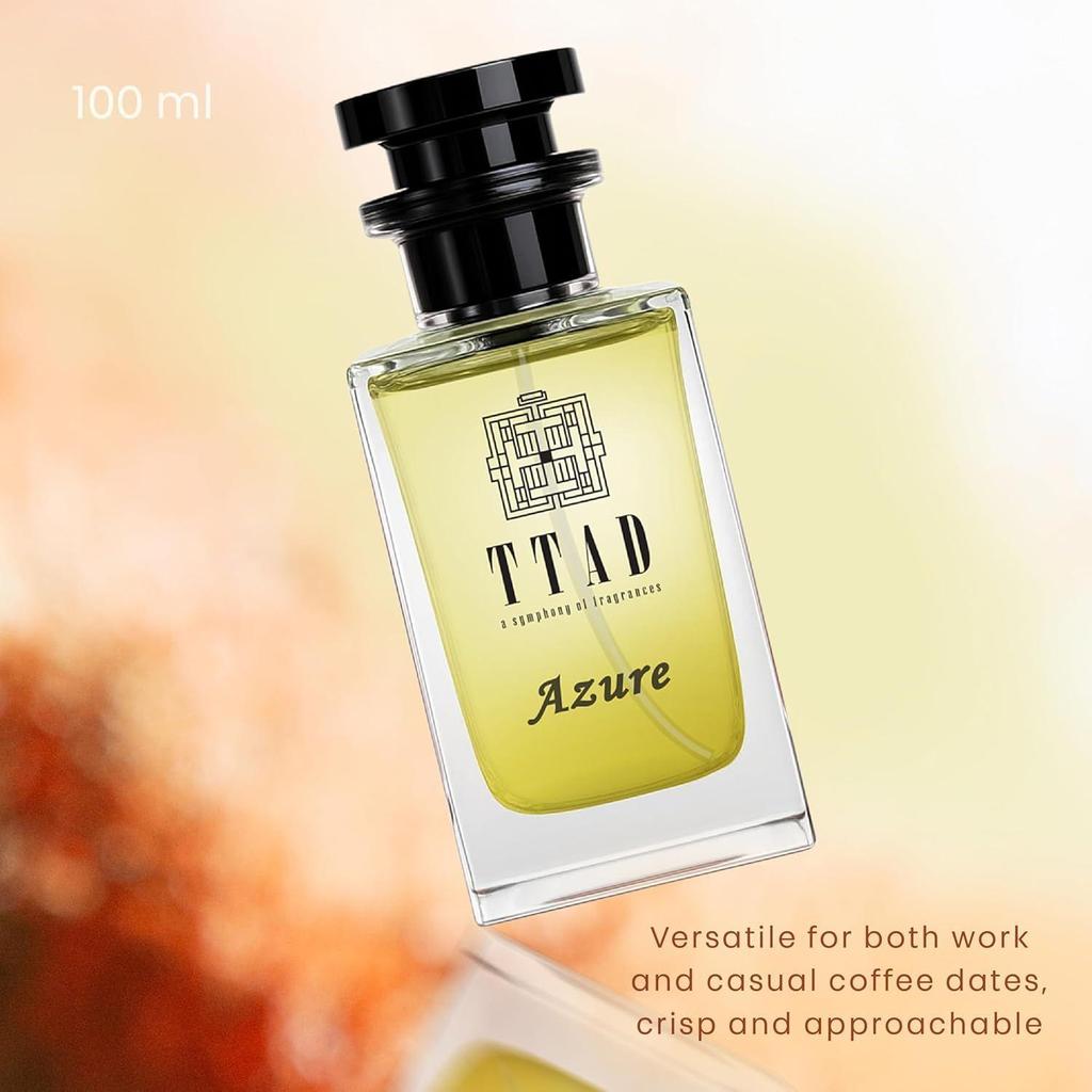 TTAD Unisex Perfume |Long Lasting Premium Luxury Scent For Man And Woman | Fragrance Scent For Men And Women Natural Aroma Azure Perfume