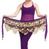 Fashion Velvet Belly Dance Hip Scarf Sequins Luxury Belly Dance Waist Wrap Dance Waist Chain Women Show Costumes