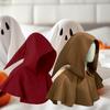 Halloween Cape Hood Medieval Death Hat Solid Color Retro Dark Style Cosplay Costume Stage Show Performance Shawl Cap