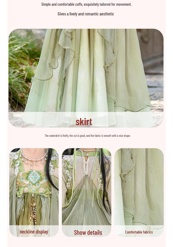 Girls' Summer Hanfu Dress - 2026 New Tang-Inspired Fairy Costume