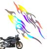 Motorcycle Sticker Decal - Flame Design for Car - Set of 2 Waterproof Emblems
