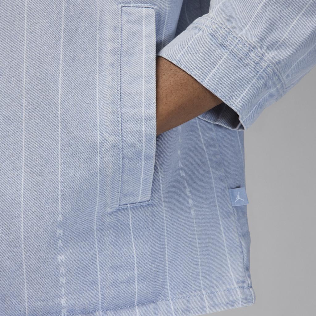 Jordan X A Ma Maniére Collaboration Comfortable Fashion Striped Long Sleeve Jacket Unisex jackets Light-Armory-Blue HF4354-440