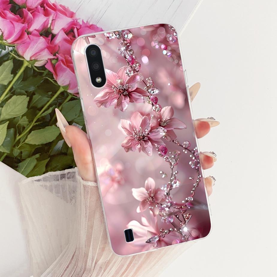 For Samsung Galaxy A01 Case SM-A015F New Luxury Painted Cover Soft Slim Phone Case For Samsung A01 M 01 Galaxy M01 Fundas Bumper