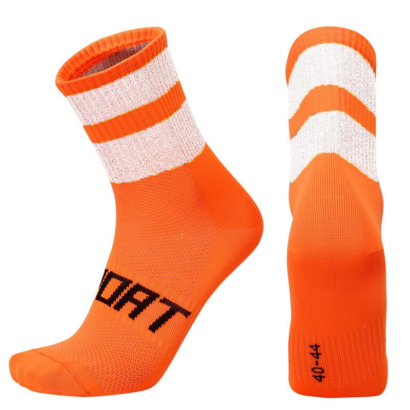 Men's and children's night riding reflective cycling socks breathable cycling socks running socks fitness socks