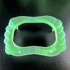 Novelty Gag Fangs Fake Teeth for Cosplay Party Halloween Tricky Playset Practical Joke Prank Toy for Halloween Festival  OneSize Green