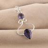 Iolite Gemstone 925 Sterling Silver Statement Designer Pendant 1.60" For Mother PP-13-2