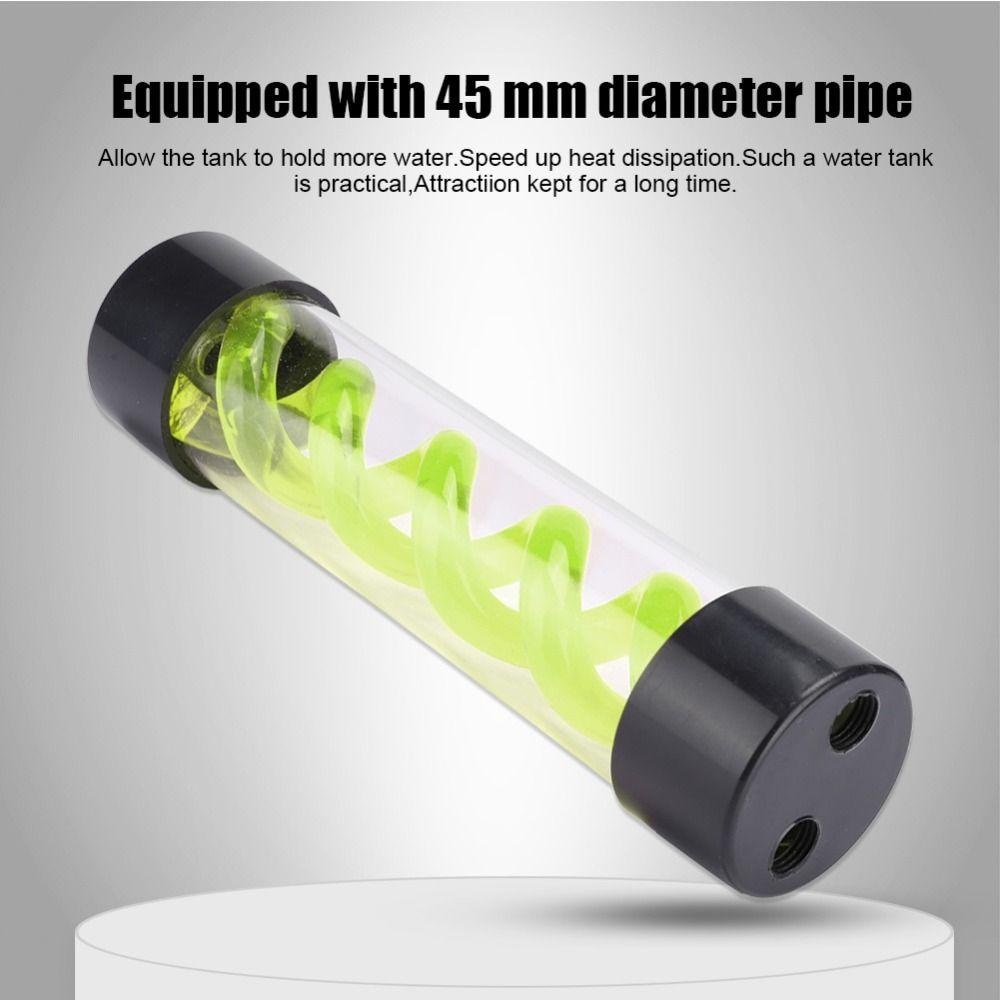 200MM Water Tank G1/4 Thread Cylindrical Cooler Water Cooling Reservoir Water Cooling Radiator