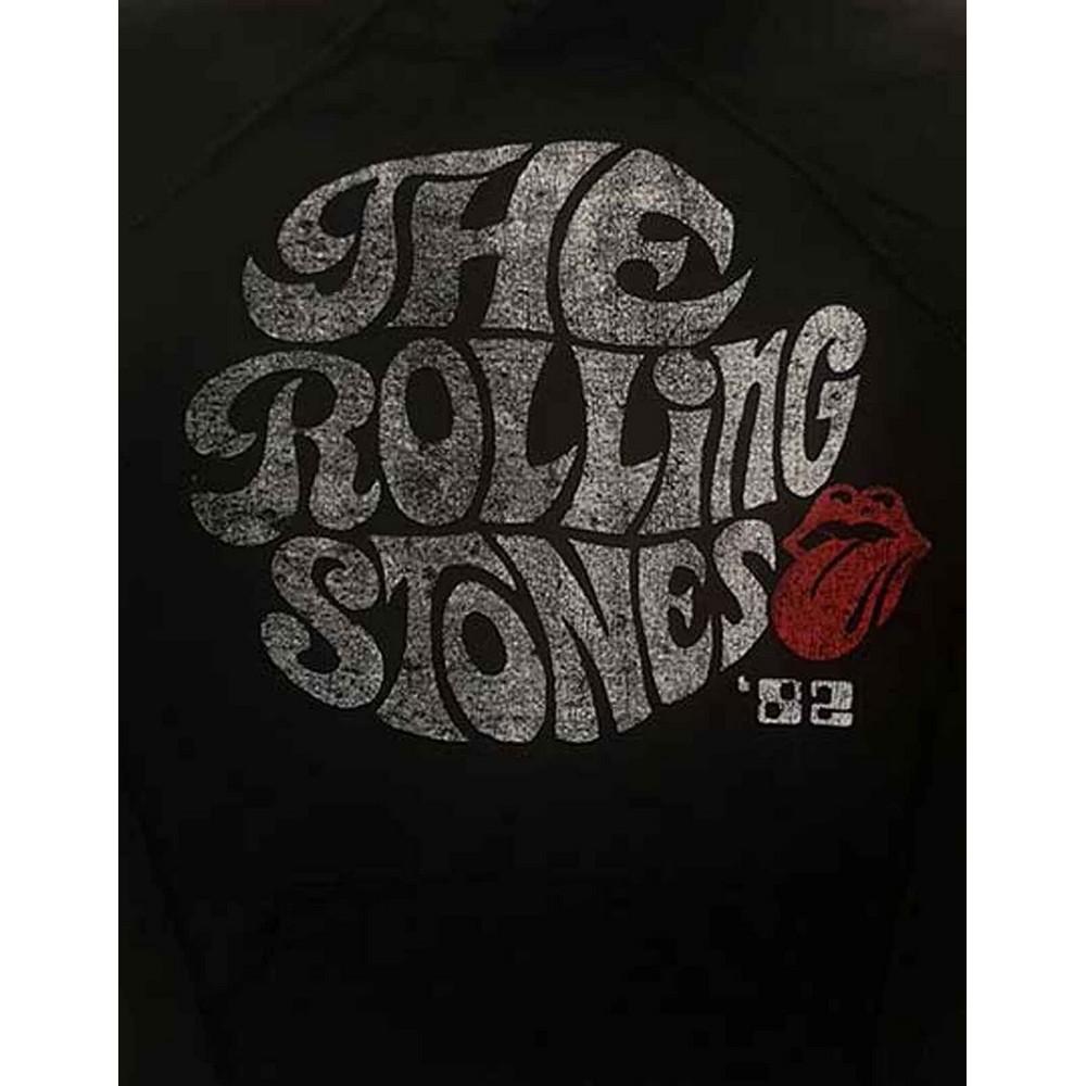 The Rolling Stones Unisex Adult ´82 Swirl Eco Friendly Logo Hoodie