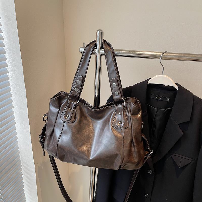 Minimalistische Damenhandtasche mit großem Fassungsvermögen, modische Schultertasche, einfache und lässige Tragetasche, geeignet für den täglichen Gebrauch und zum Einkaufen