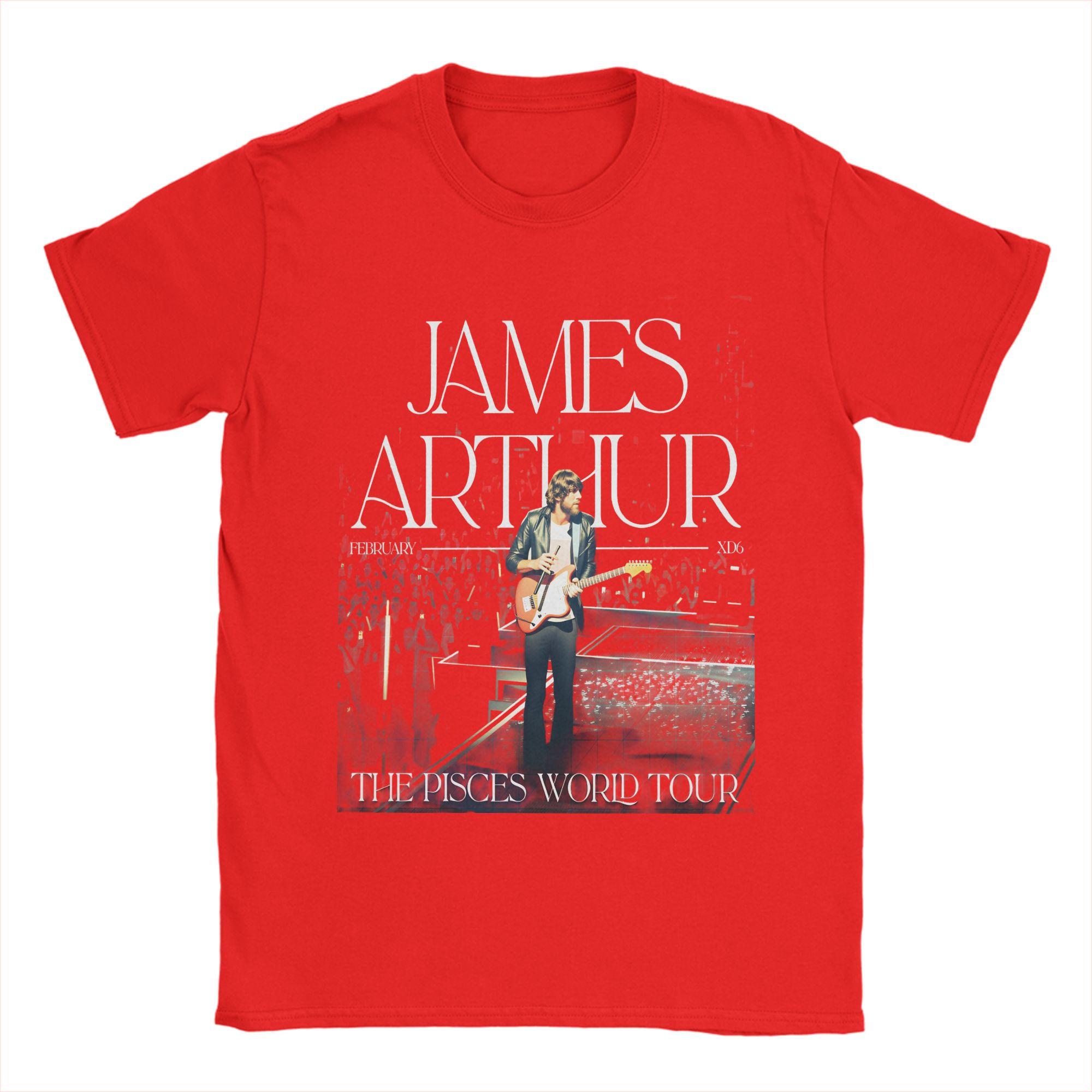 

James Arthur world tour Cotton T Shirt For Couple Summer Aesthetic T Shirts O Neck Harajuku Tees Oversize Casual Clothing S